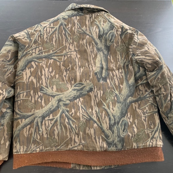 Vintage Mens Mossy Oak Camo Insulated Hunting Jacket Size Medium USA Made - Picture 7 of 10